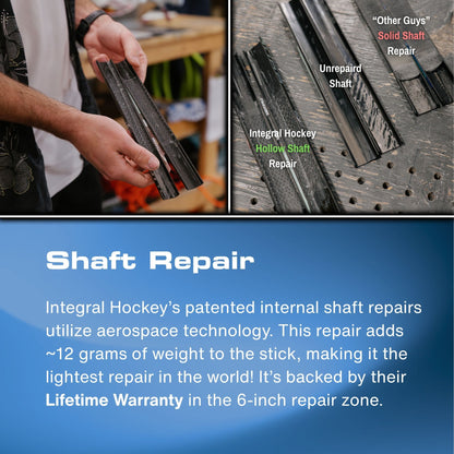 Integral Hockey Player Stick Repair Service - Includes Return Shipping